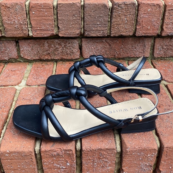 Ron White Black Blaise Sandals - Size 10 - Orig. $400 - Picture 8 of 9